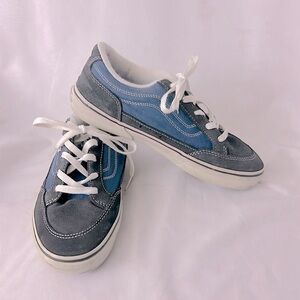 Vans Vault Old Skool Leather 721454 Blue Black Sneakers Size Youth Size 6.